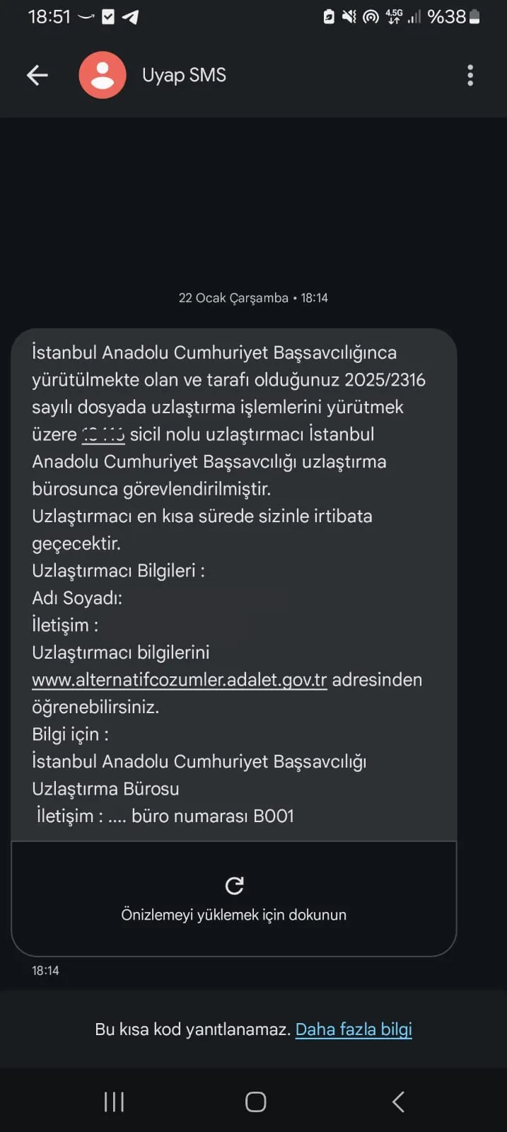 Terazi Hukuk Bürosu Adıyla Gelen Mesajlara Dikkat! Uzlaştırma ve Ceza Dosyası Dolandırıcılığı