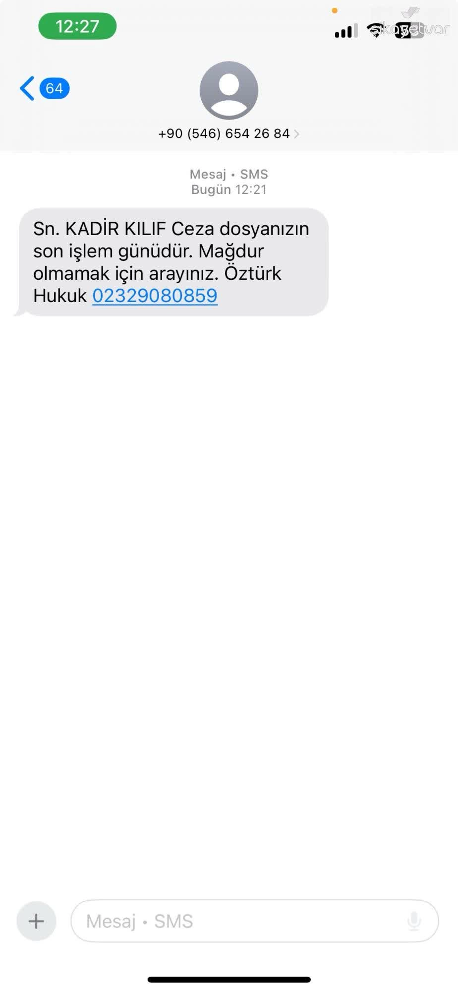 Kullanılan Telefon Numaraları Listesi