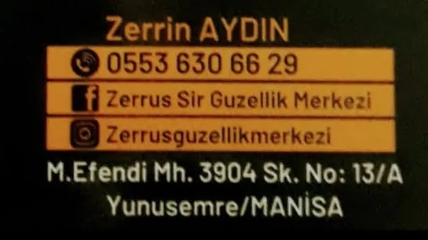 ZERRUŞ SİR VE GÜZELLİK SALONU ( Zerrin Aydın )