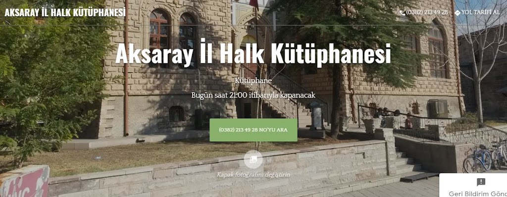 Aksaray İl Halk Kütüphanesi