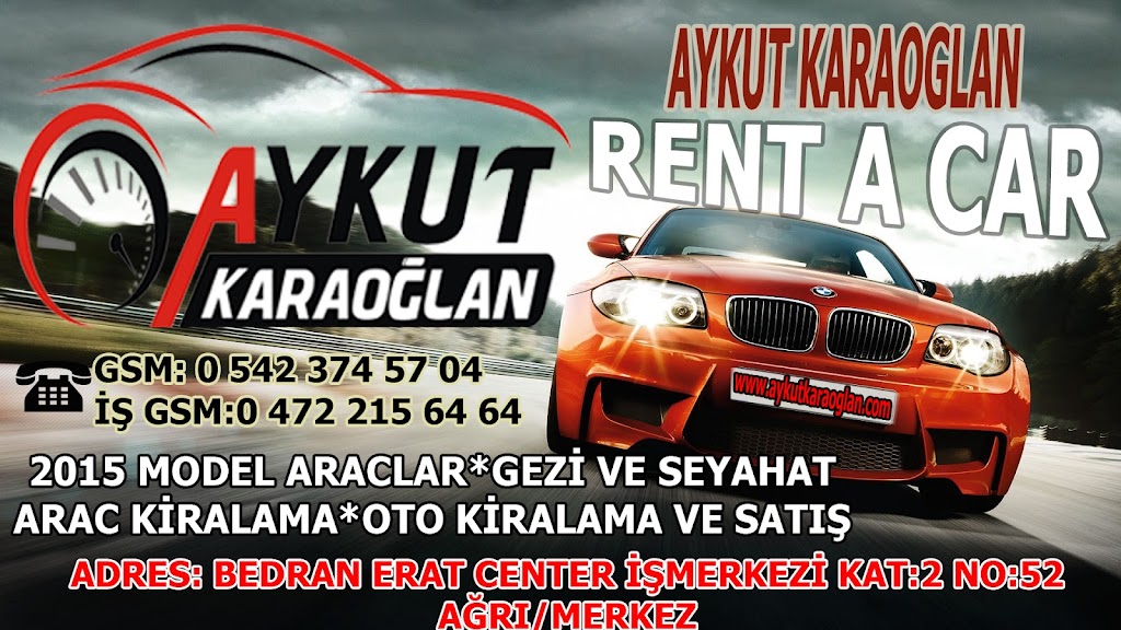 AYKUT KARAOĞLAN RENT A CAR AĞRI/MERKEZ