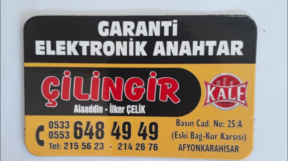 Garanti Anahtar Afyon ÇİLİNGİR