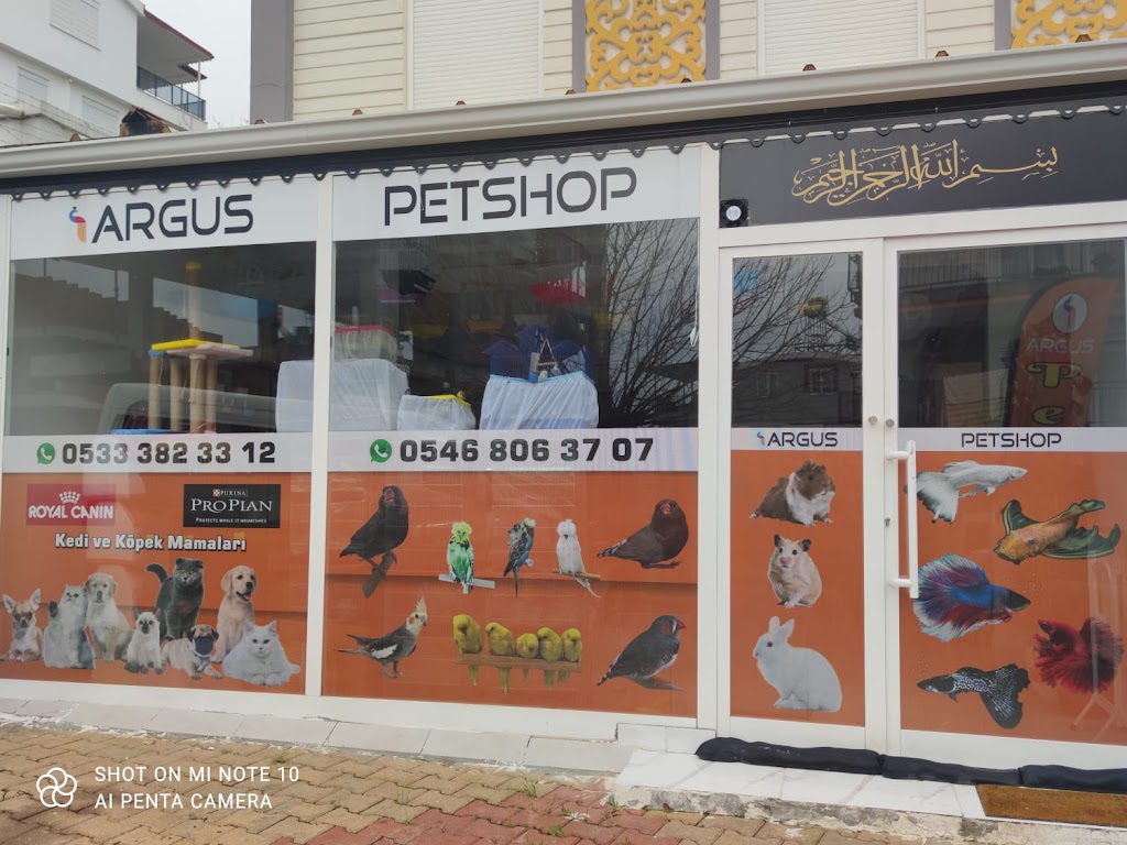 ARGUS PETSHOP AKVARYUM BALIK KUŞ VE KEDİ KÖPEK MAMA ÇEŞİTLERİ