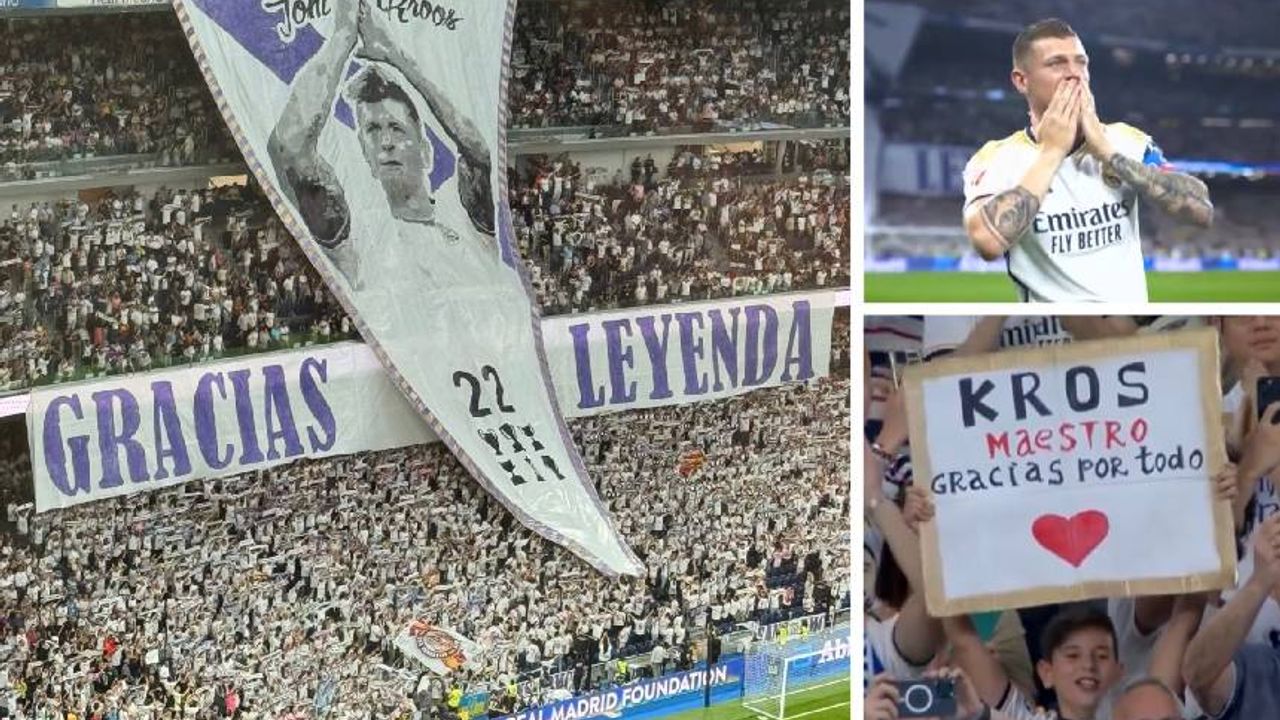 Toni Kroos, son kez Santiago Bernabeu'da!