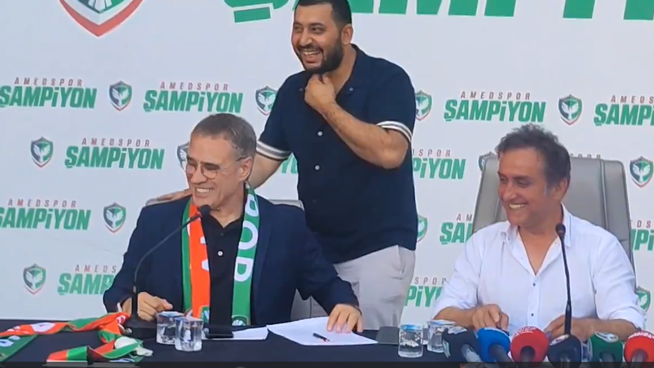 Amedspor taraftarları, Ersun Yanal'ı kahkahaya boğdu