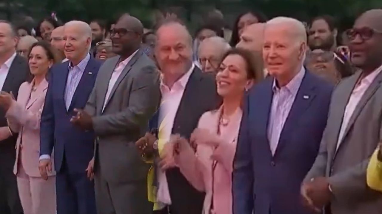 Biden yine şaşırtmadı! Dans ortasında dondu kaldı