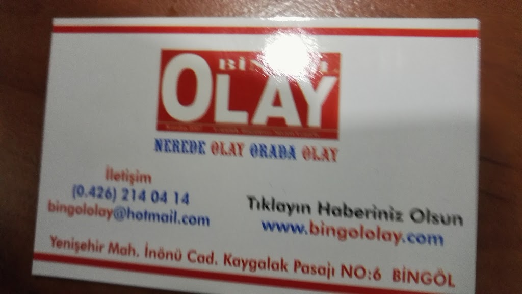 Bingöl Olay Gazetesi