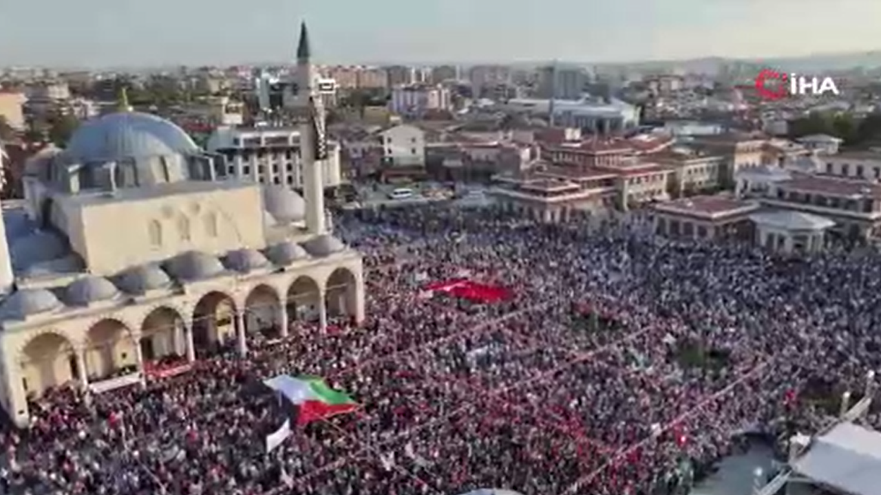 Konya, Gazze mitinginde kenetlendi